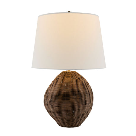   Modern European furniture - Painted Brown Rattan Table Lamp - www.oroa.com | Oroa.com