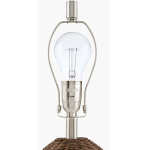   Modern European furniture - Painted Brown Rattan Table Lamp - www.oroa.com | Oroa.com