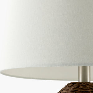   Modern European furniture - Painted Brown Rattan Table Lamp - www.oroa.com | Oroa.com