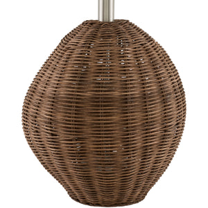   Modern European furniture - Painted Brown Rattan Table Lamp - www.oroa.com | Oroa.com