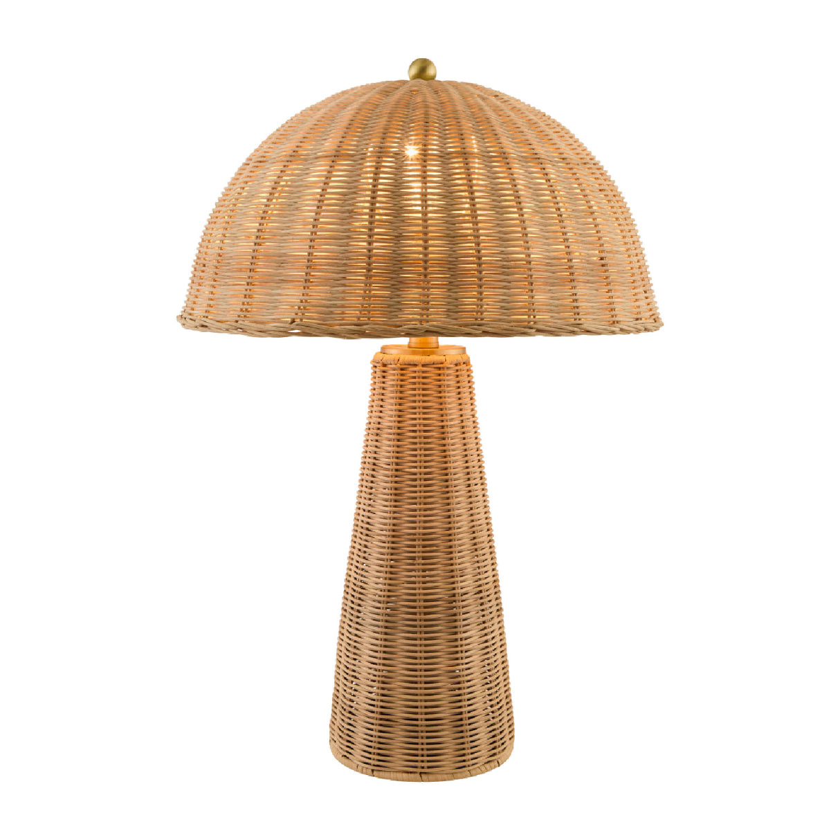   Modern European furniture - Dome Rattan Accent Table Lamp - www.oroa.com | Oroa.com