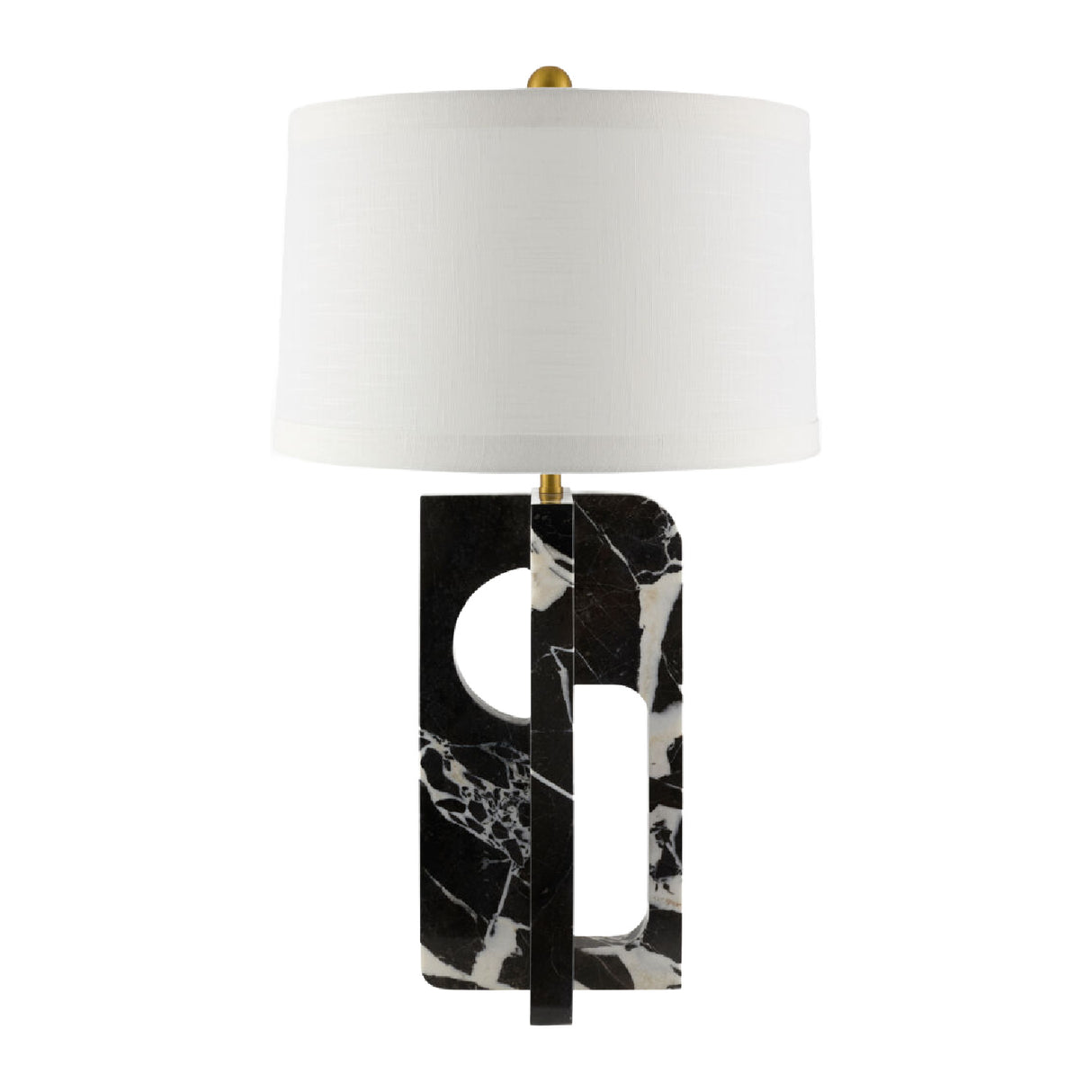   Modern European furniture - Geometrical Black Marble Table Lamp - www.oroa.com | Oroa.com