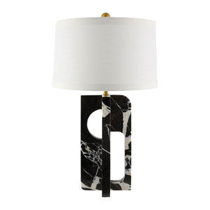   Modern European furniture - Geometrical Black Marble Table Lamp - www.oroa.com | Oroa.com