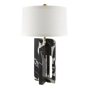   Modern European furniture - Geometrical Black Marble Table Lamp - www.oroa.com | Oroa.com