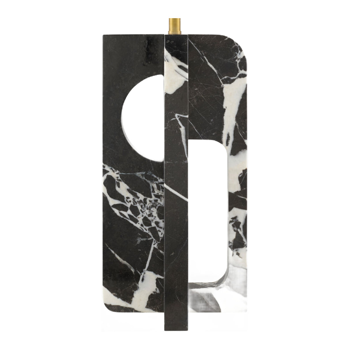   Modern European furniture - Geometrical Black Marble Table Lamp - www.oroa.com | Oroa.com