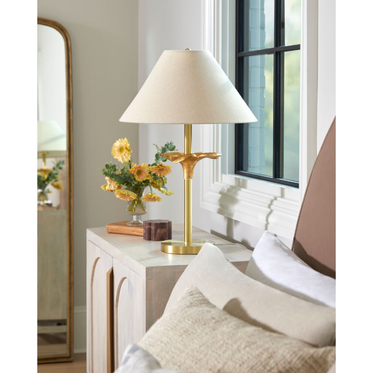   Modern European furniture - Beige Linen Empire Table Lamp - www.oroa.com | Oroa.com