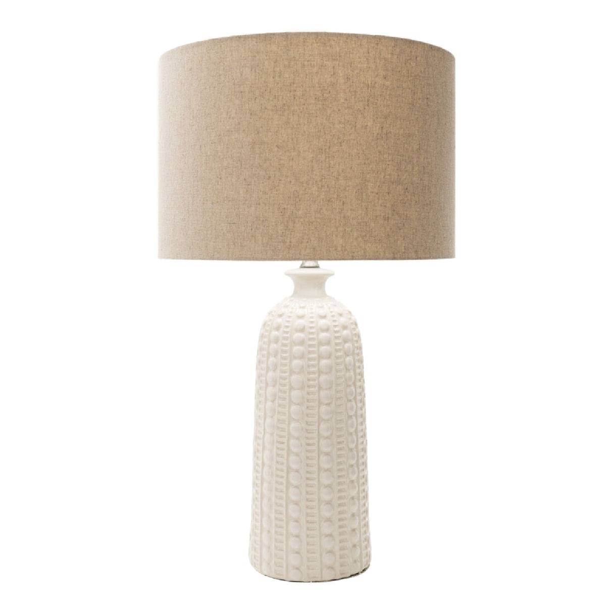   Modern European furniture - Crackle White Ceramic Table Lamp - www.oroa.com | Oroa.com