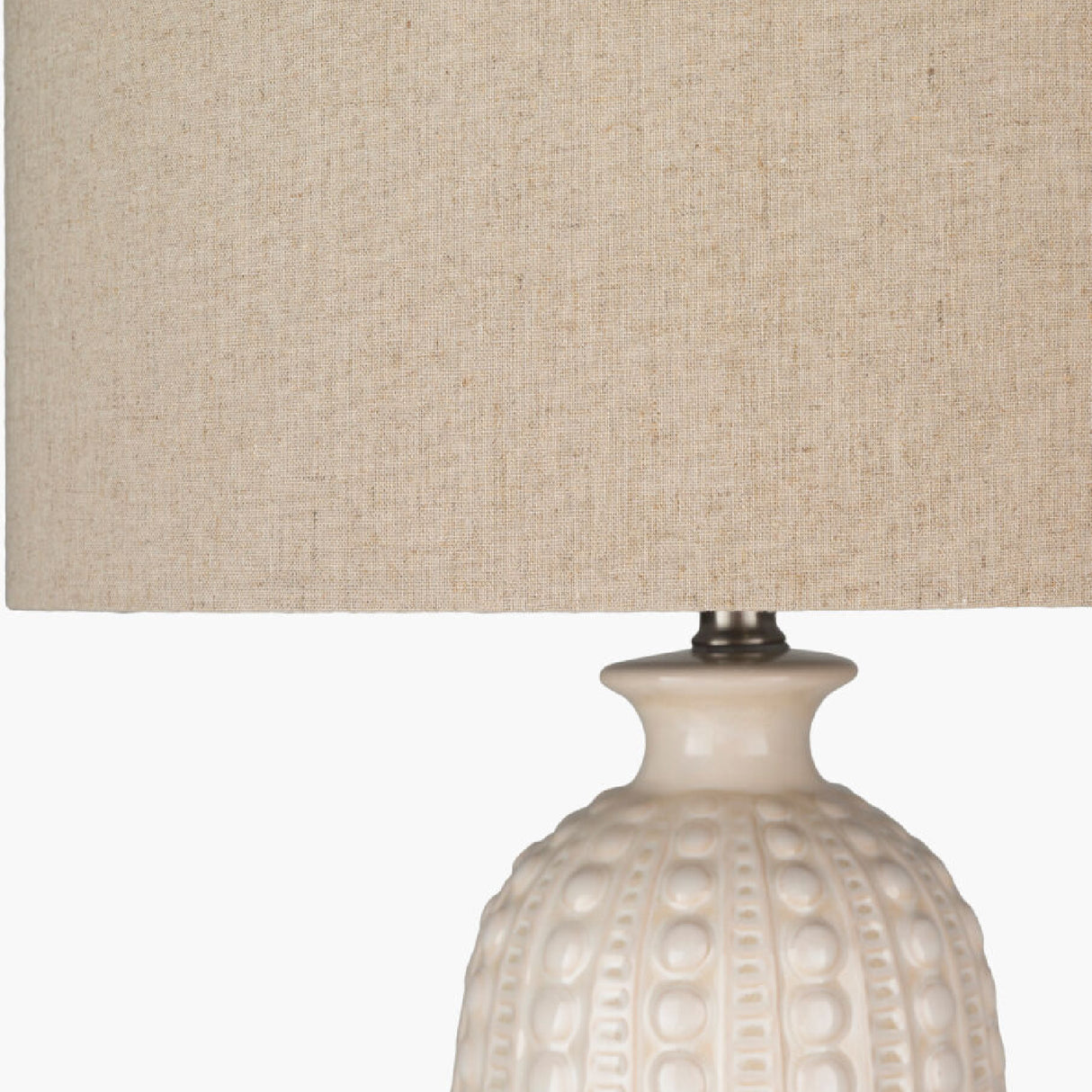   Modern European furniture - Crackle White Ceramic Table Lamp - www.oroa.com | Oroa.com