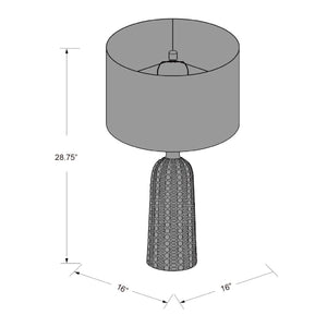   Modern European furniture - Crackle White Ceramic Table Lamp - www.oroa.com | Oroa.com