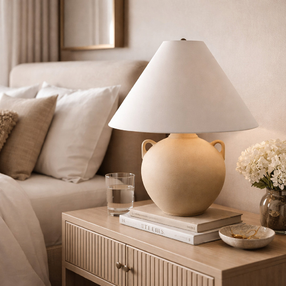   Modern European furniture - Rounded Ceramic Table Lamp - www.oroa.com | Oroa.com