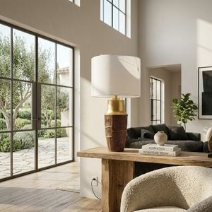   Modern European furniture - Painted Gold Accent Table Lamp - www.oroa.com | Oroa.com