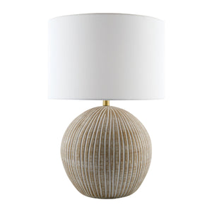   Modern European furniture - Rounded Carved Ceramic Table Lamp - www.oroa.com | Oroa.com