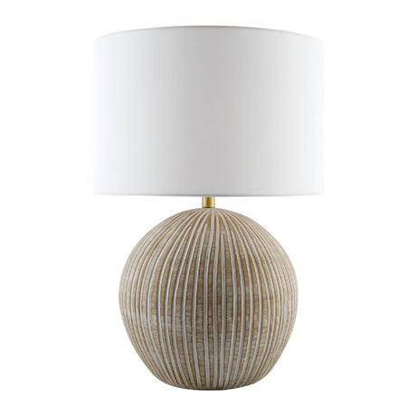   Modern European furniture - Rounded Carved Ceramic Table Lamp - www.oroa.com | Oroa.com