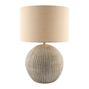   Modern European furniture - Rounded Carved Ceramic Table Lamp - www.oroa.com | Oroa.com