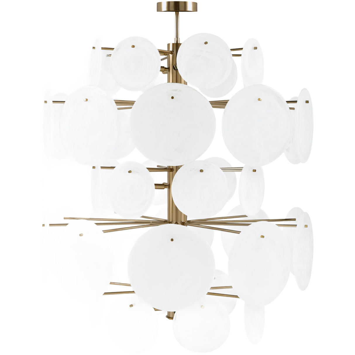   Modern European furniture - White Glass Plates Chandelier - www.oroa.com | Oroa.com