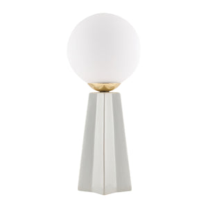   Modern European furniture - White Glass Globe Table Lamp - www.oroa.com | Oroa.com
