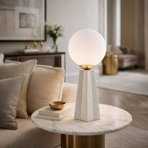   Modern European furniture - White Glass Globe Table Lamp - www.oroa.com | Oroa.com