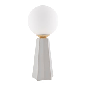   Modern European furniture - White Glass Globe Table Lamp - www.oroa.com | Oroa.com