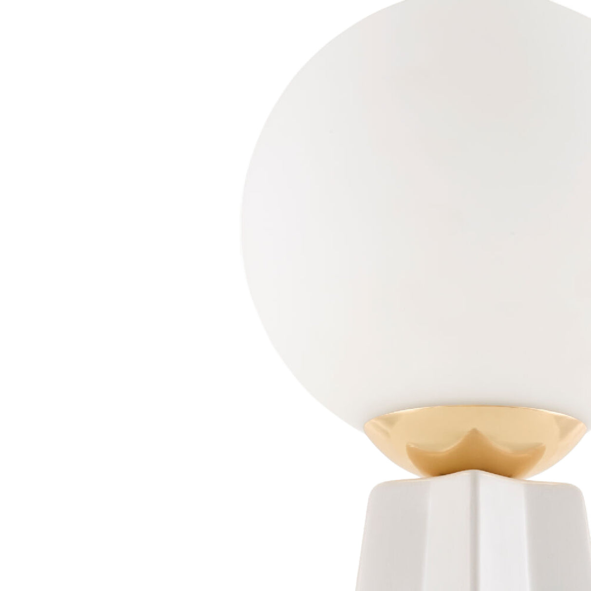   Modern European furniture - White Glass Globe Table Lamp - www.oroa.com | Oroa.com