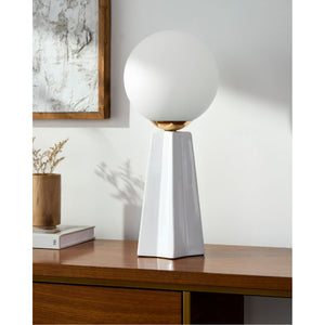   Modern European furniture - White Glass Globe Table Lamp - www.oroa.com | Oroa.com