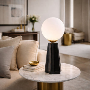  Modern European furniture - White Glass Globe Table Lamp - www.oroa.com | Oroa.com