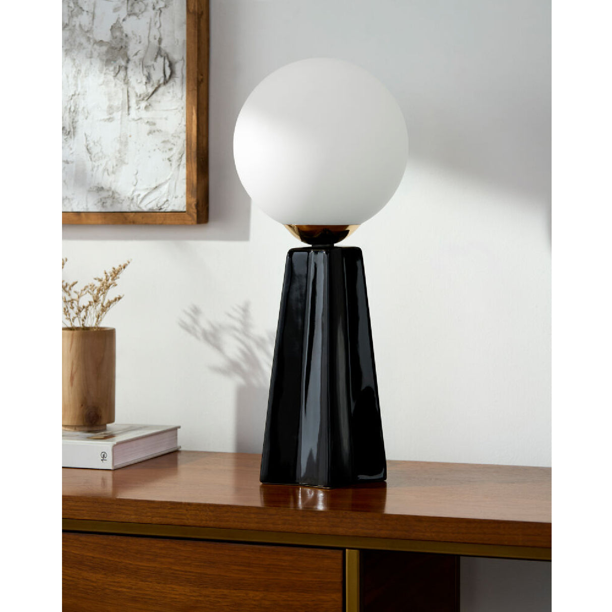   Modern European furniture - White Glass Globe Table Lamp - www.oroa.com | Oroa.com