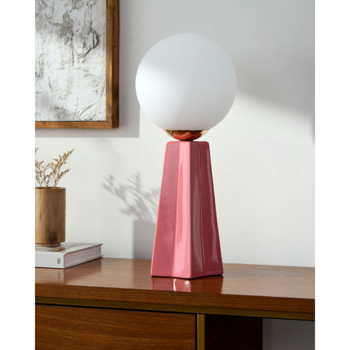   Modern European furniture - White Glass Globe Table Lamp - www.oroa.com | Oroa.com