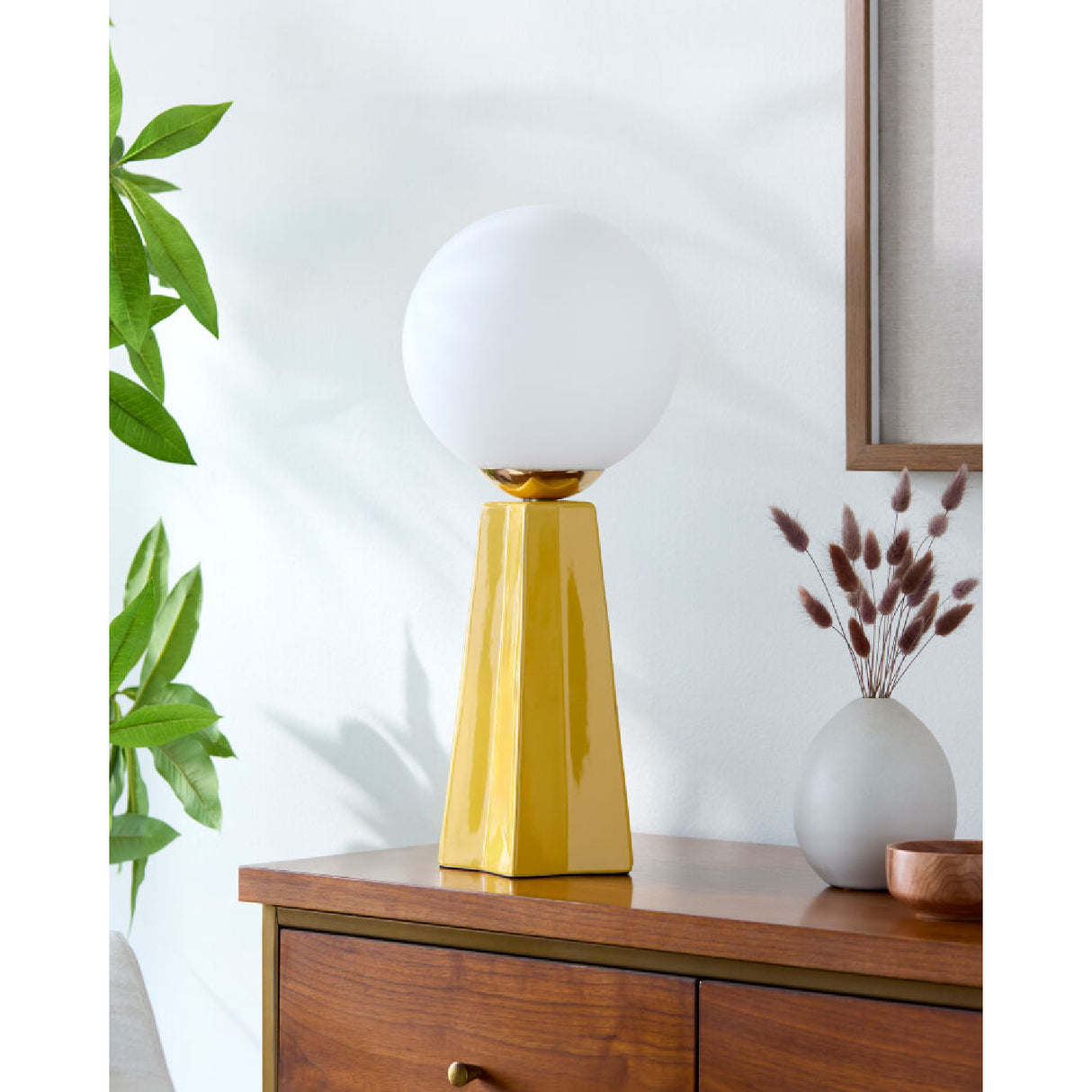   Modern European furniture - White Glass Globe Table Lamp - www.oroa.com | Oroa.com