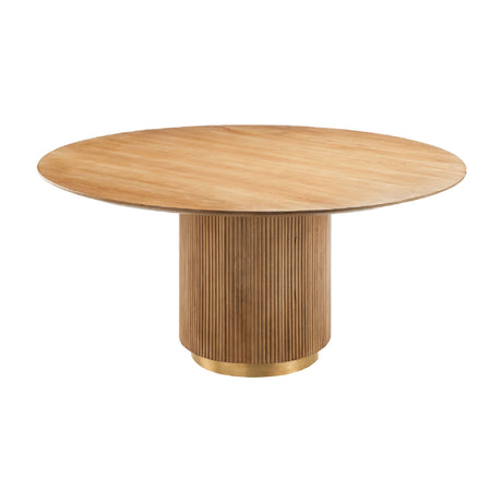   Modern European furniture - Reeded Wood Round Dining Table - www.oroa.com | Oroa.com