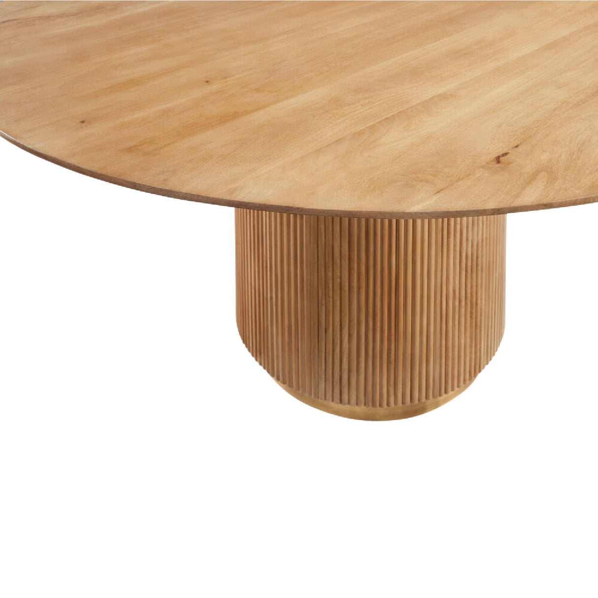   Modern European furniture - Reeded Wood Round Dining Table - www.oroa.com | Oroa.com