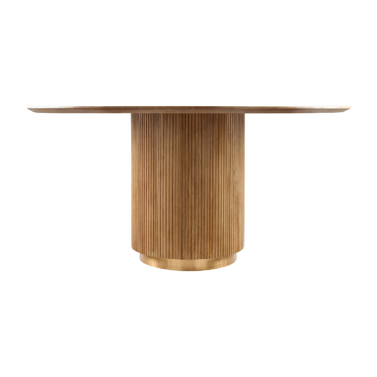   Modern European furniture - Reeded Wood Round Dining Table - www.oroa.com | Oroa.com