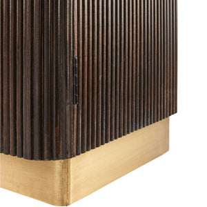   Modern European furniture - Reeded Wood 2-Door Cabinet - www.oroa.com | Oroa.com