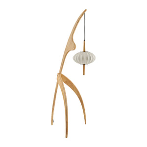   Modern European furniture - Rubberwood Tripod Accent Floor Lamp - www.oroa.com | Oroa.com
