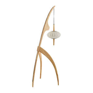   Modern European furniture - Rubberwood Tripod Accent Floor Lamp - www.oroa.com | Oroa.com