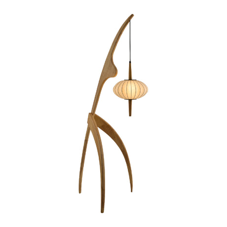   Modern European furniture - Rubberwood Tripod Accent Floor Lamp - www.oroa.com | Oroa.com