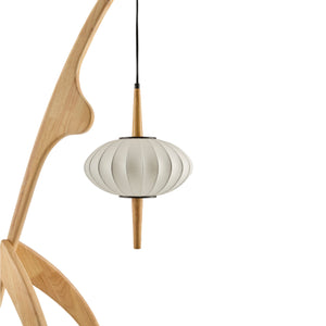   Modern European furniture - Rubberwood Tripod Accent Floor Lamp - www.oroa.com | Oroa.com