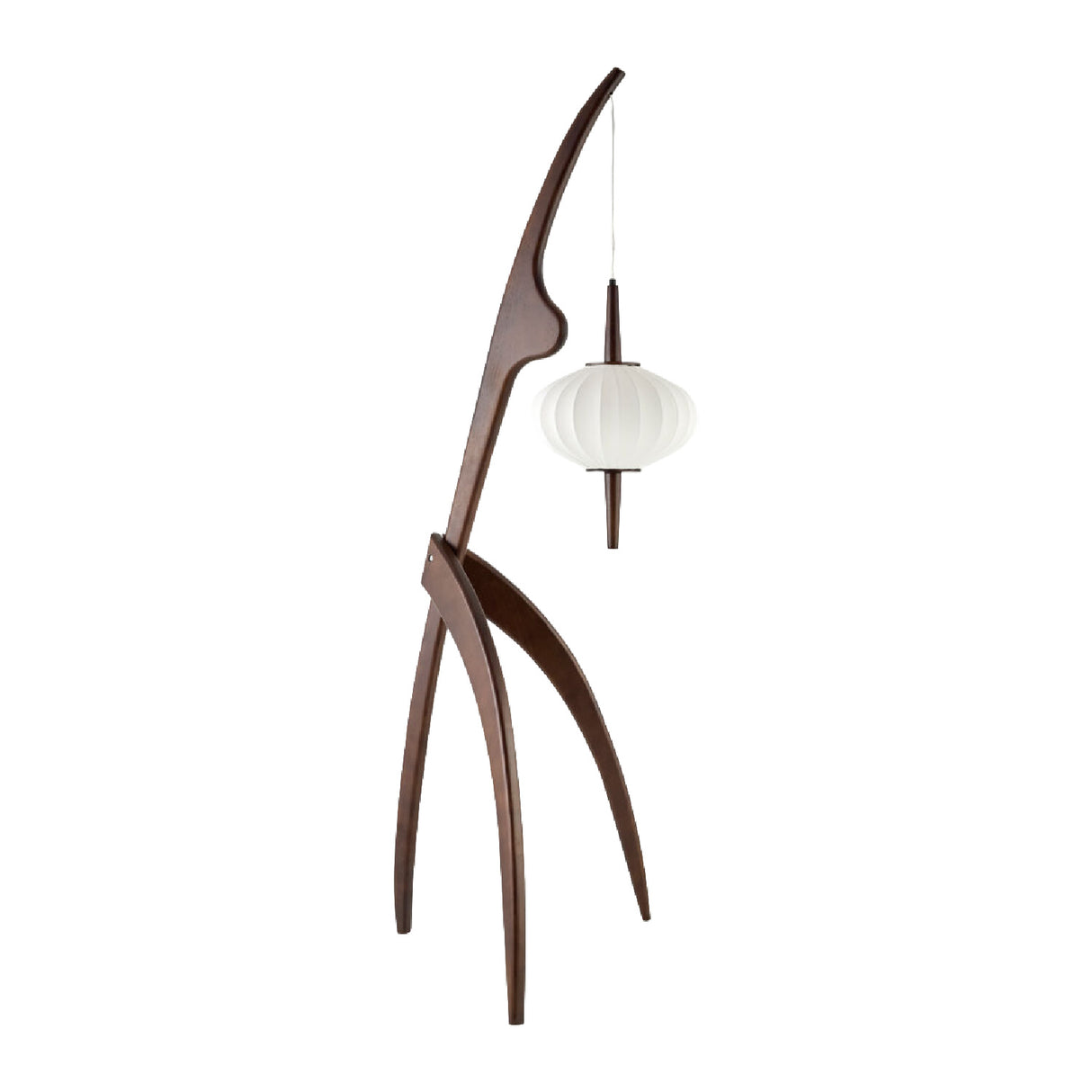  Modern European furniture - Rubberwood Tripod Accent Floor Lamp - www.oroa.com | Oroa.com