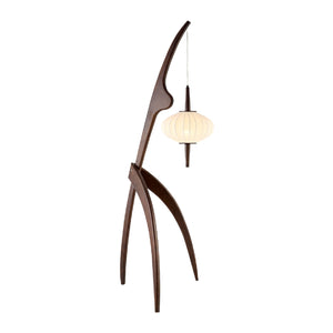   Modern European furniture - Rubberwood Tripod Accent Floor Lamp - www.oroa.com | Oroa.com