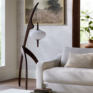   Modern European furniture - Rubberwood Tripod Accent Floor Lamp - www.oroa.com | Oroa.com