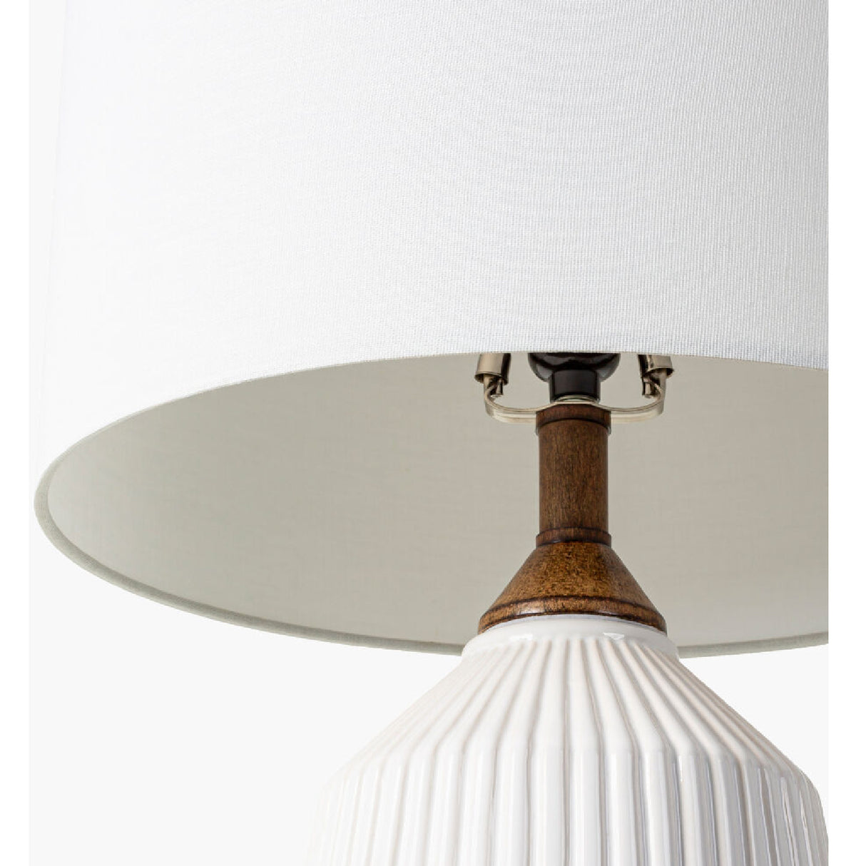   Modern European furniture - Reeded Glazed Ceramic Table Lamp - www.oroa.com | Oroa.com