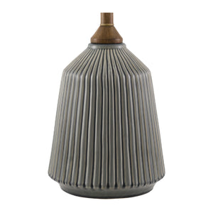   Modern European furniture - Reeded Glazed Ceramic Table Lamp - www.oroa.com | Oroa.com