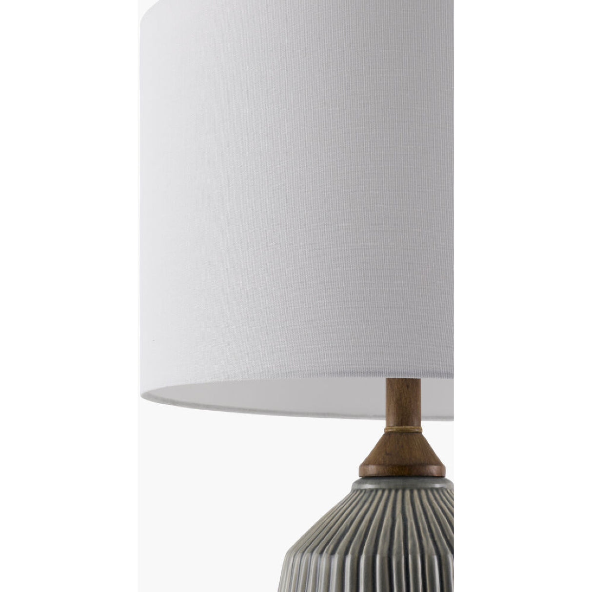   Modern European furniture - Reeded Glazed Ceramic Table Lamp - www.oroa.com | Oroa.com