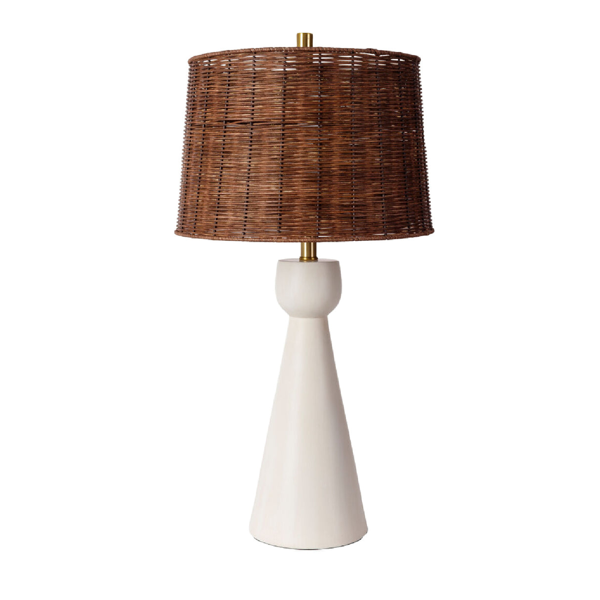   Modern European furniture - White Conical Base Table Lamp - www.oroa.com | Oroa.com