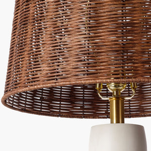   Modern European furniture - White Conical Base Table Lamp - www.oroa.com | Oroa.com