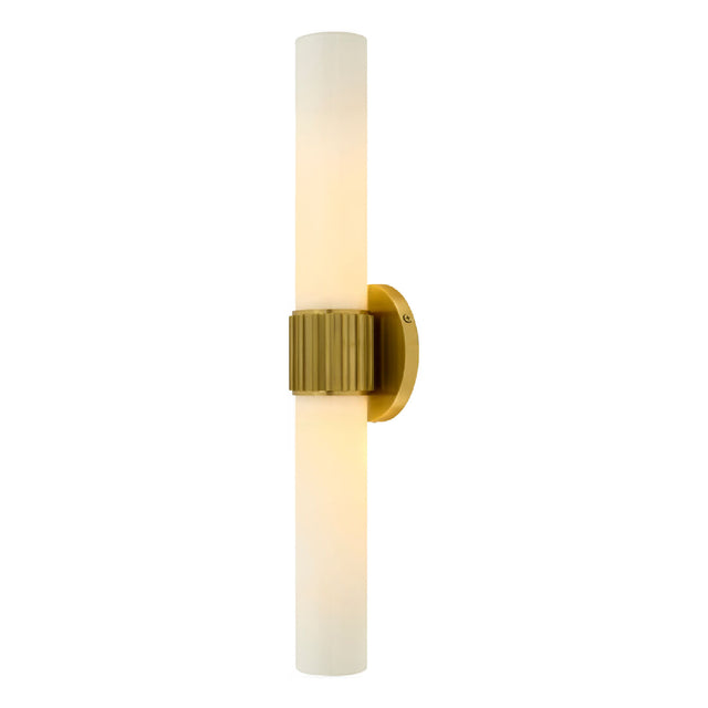 Modern European furniture - Cylindrical White Glass Wall Lamp L - www.oroa.com