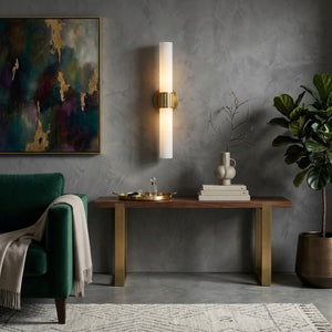   Modern European furniture - Cylindrical White Glass Wall Lamp L - www.oroa.com | Oroa.com