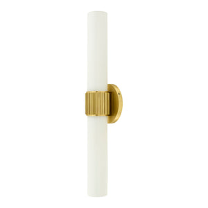   Modern European furniture - Cylindrical White Glass Wall Lamp L - www.oroa.com | Oroa.com