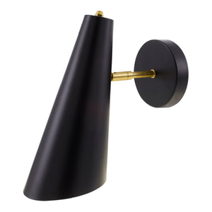   Modern European furniture - Conical Black Iron Wall Lamp - www.oroa.com | Oroa.com