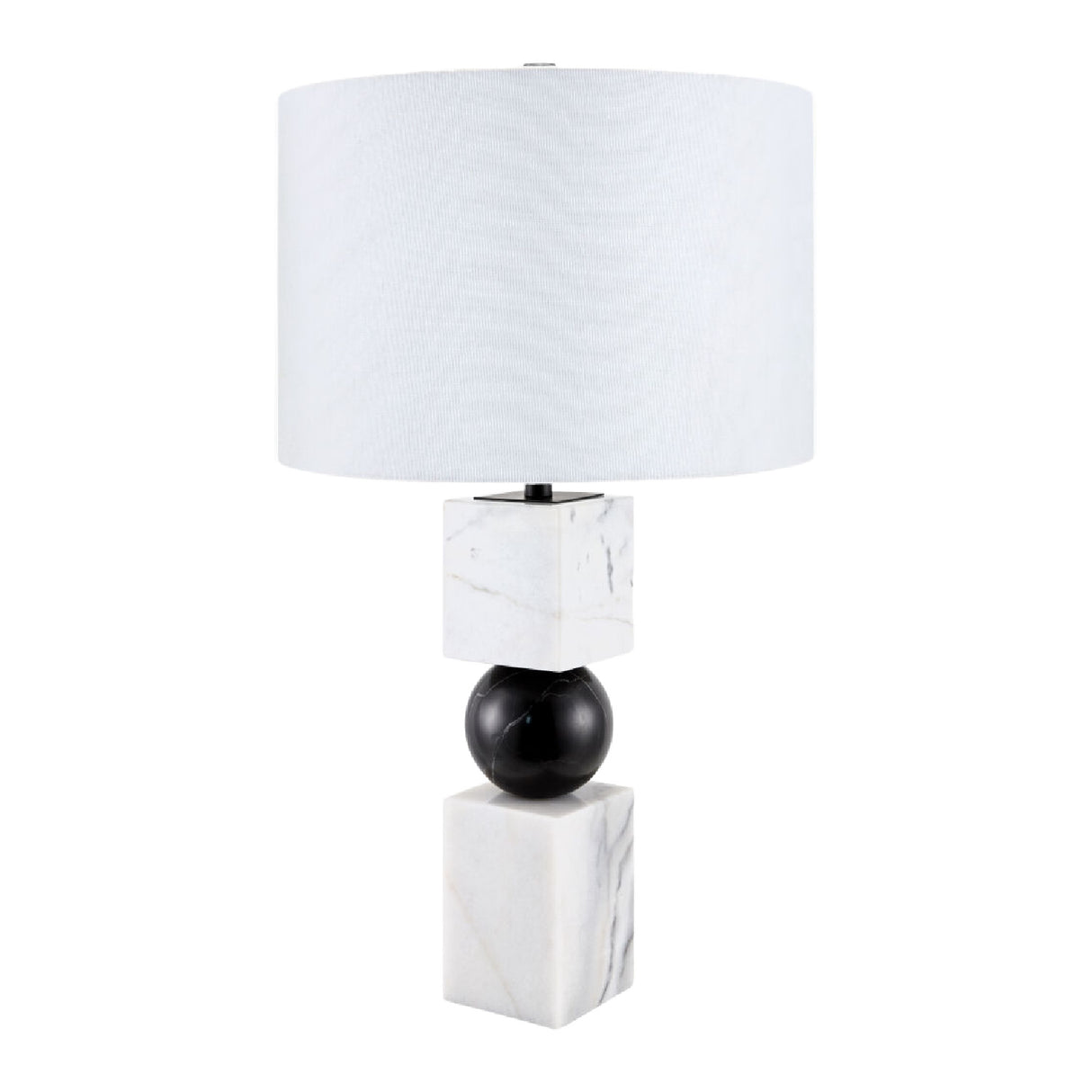   Modern European furniture - Two-Toned Geometrical Marble Table  Lamp - www.oroa.com | Oroa.com