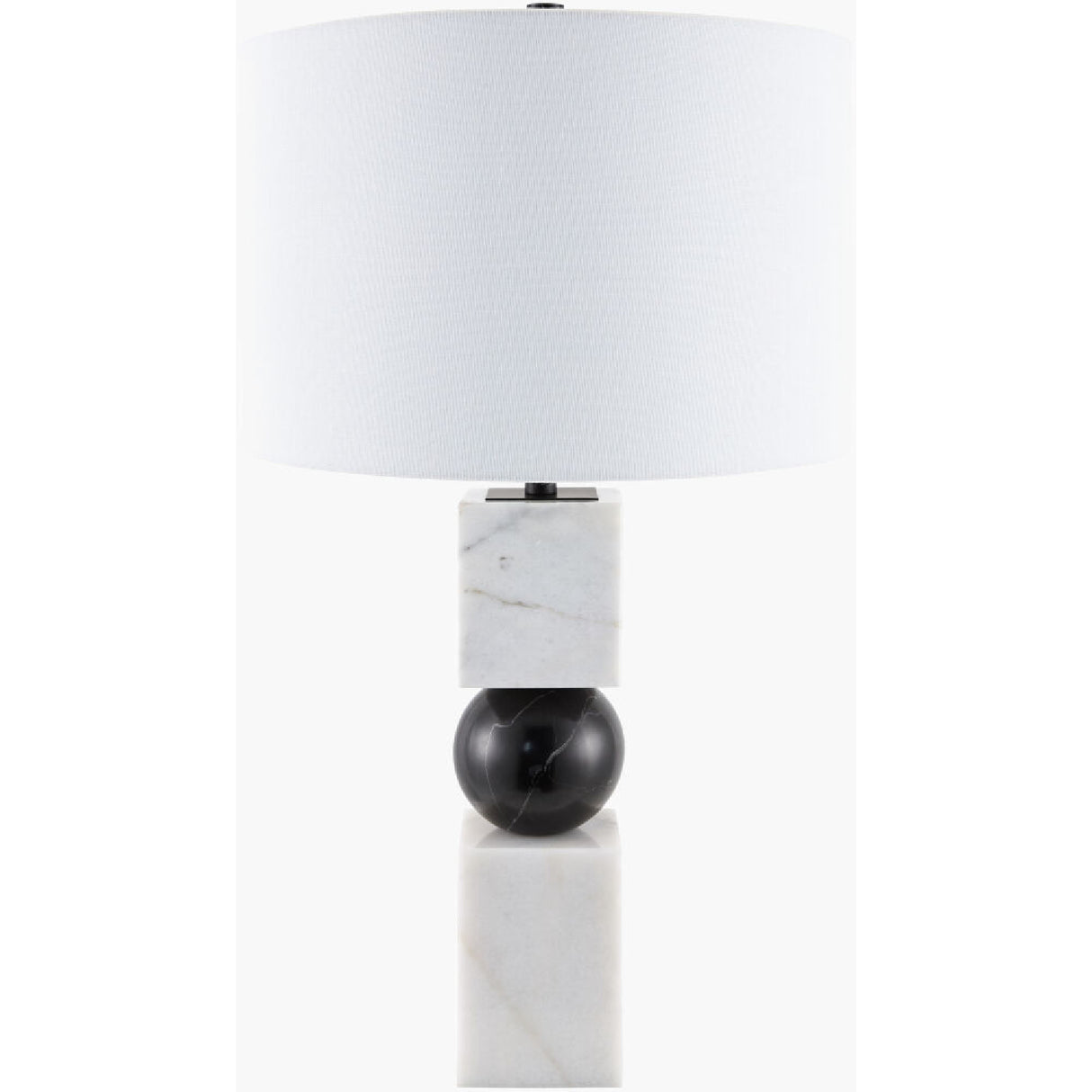   Modern European furniture - Two-Toned Geometrical Marble Table  Lamp - www.oroa.com | Oroa.com